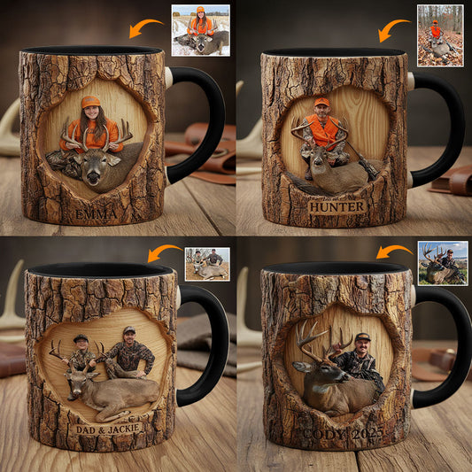 (Test IA) Mug et sous-verre à motif chasse
