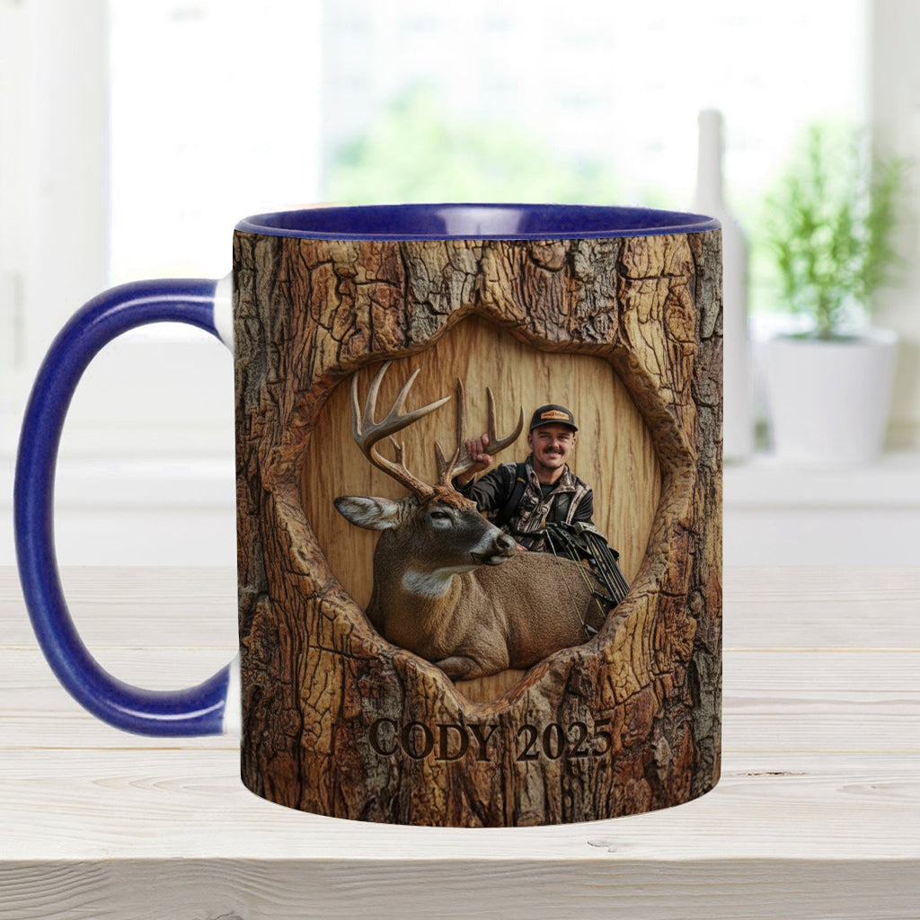 (Test IA) Mug et sous-verre à motif chasse