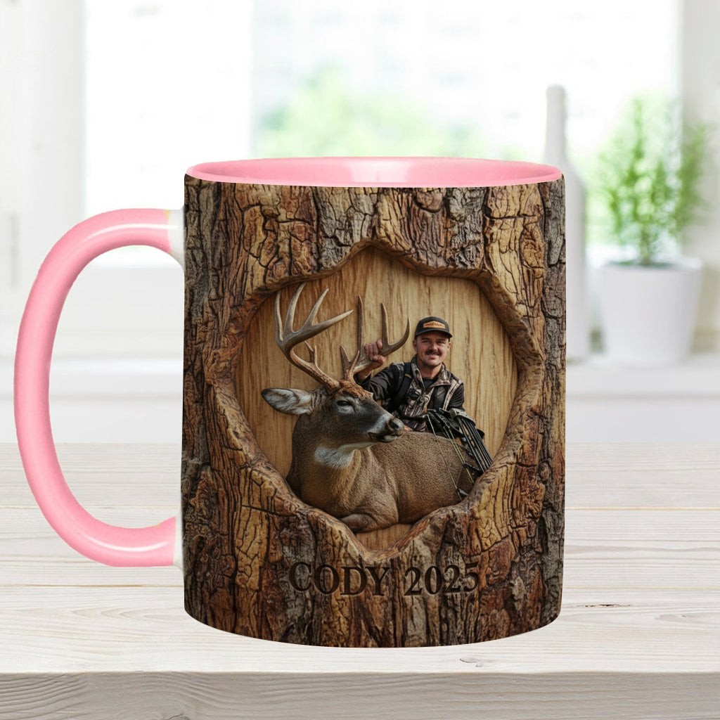 (Test IA) Mug et sous-verre à motif chasse