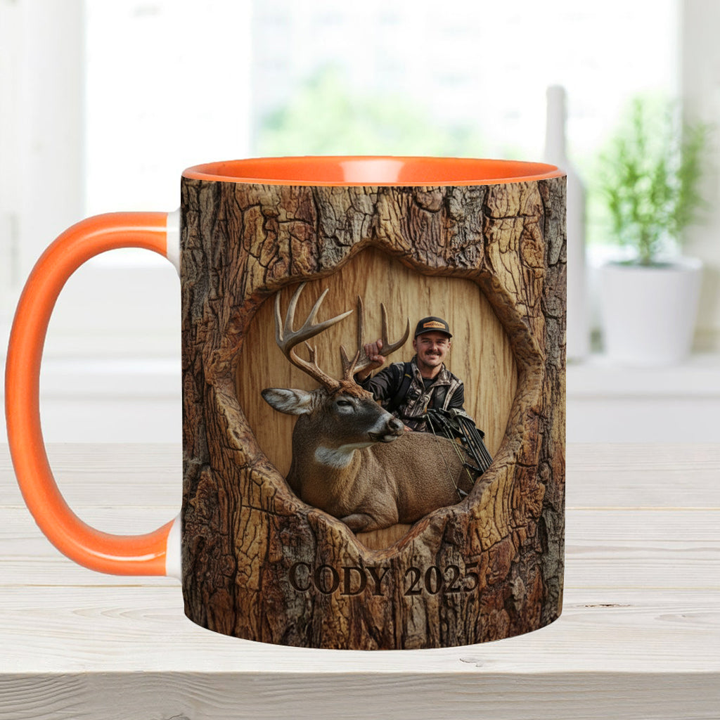 (Test IA) Mug et sous-verre à motif chasse