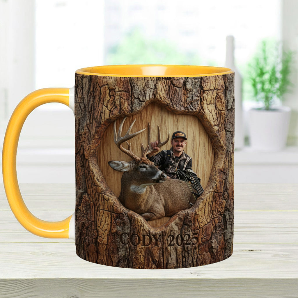 (Test IA) Mug et sous-verre à motif chasse