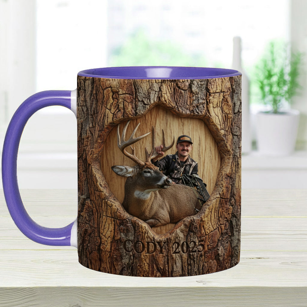 (Test IA) Mug et sous-verre à motif chasse