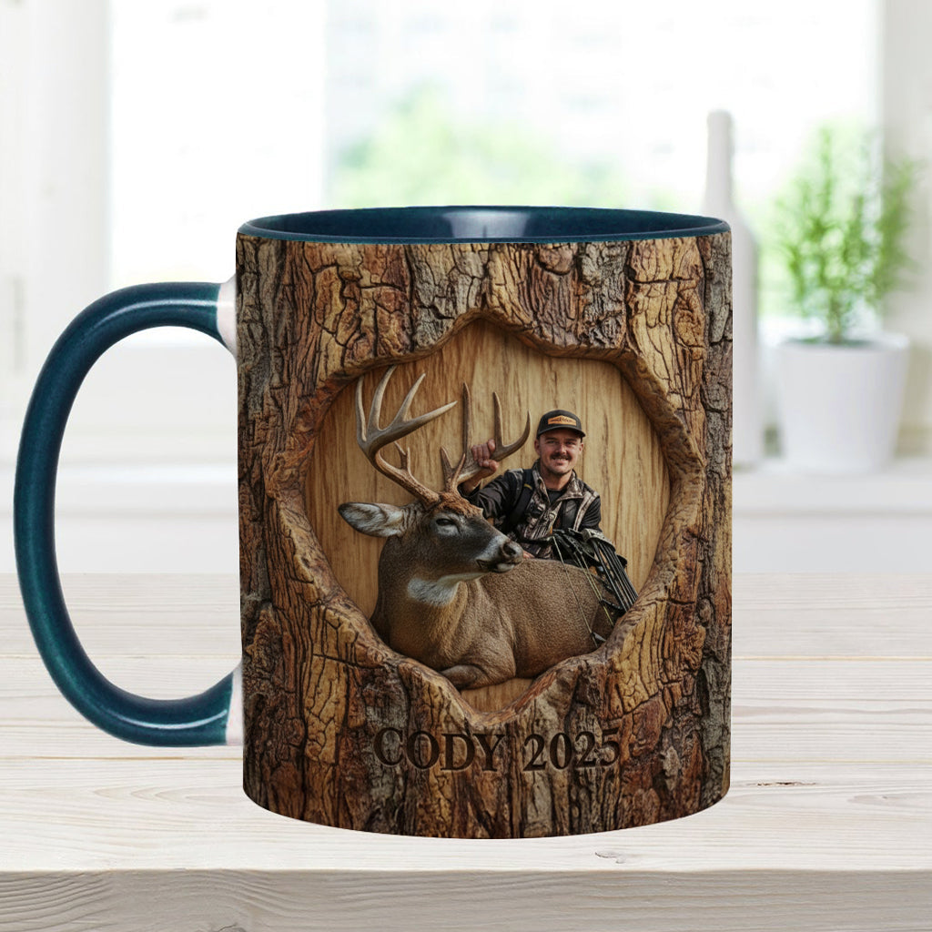 (Test IA) Mug et sous-verre à motif chasse