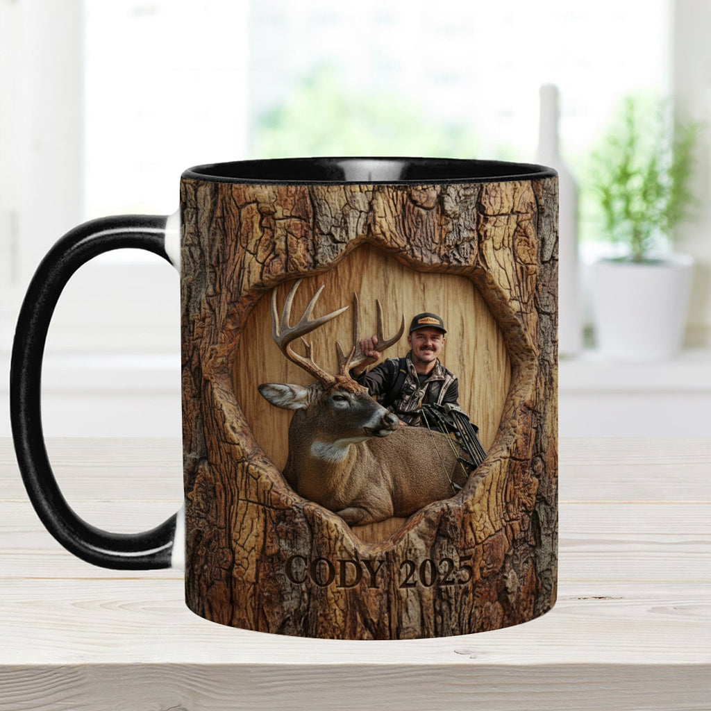 (Test IA) Mug et sous-verre à motif chasse
