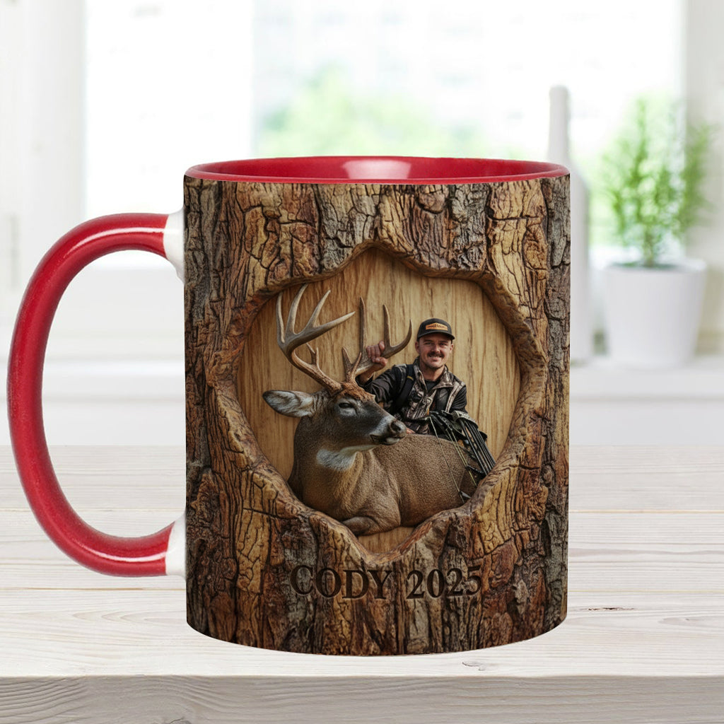 (Test IA) Mug et sous-verre à motif chasse
