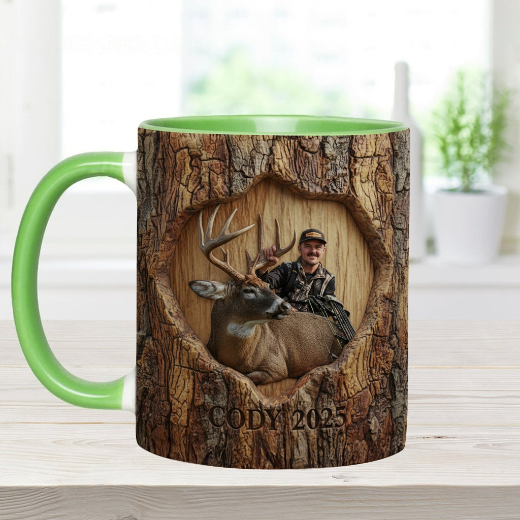 (Test IA) Mug et sous-verre à motif chasse