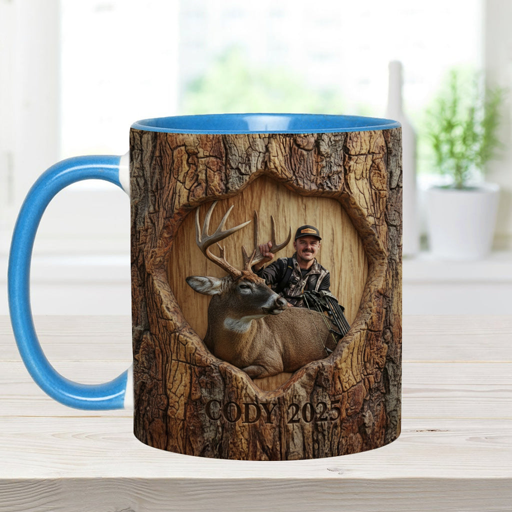 (Test IA) Mug et sous-verre à motif chasse