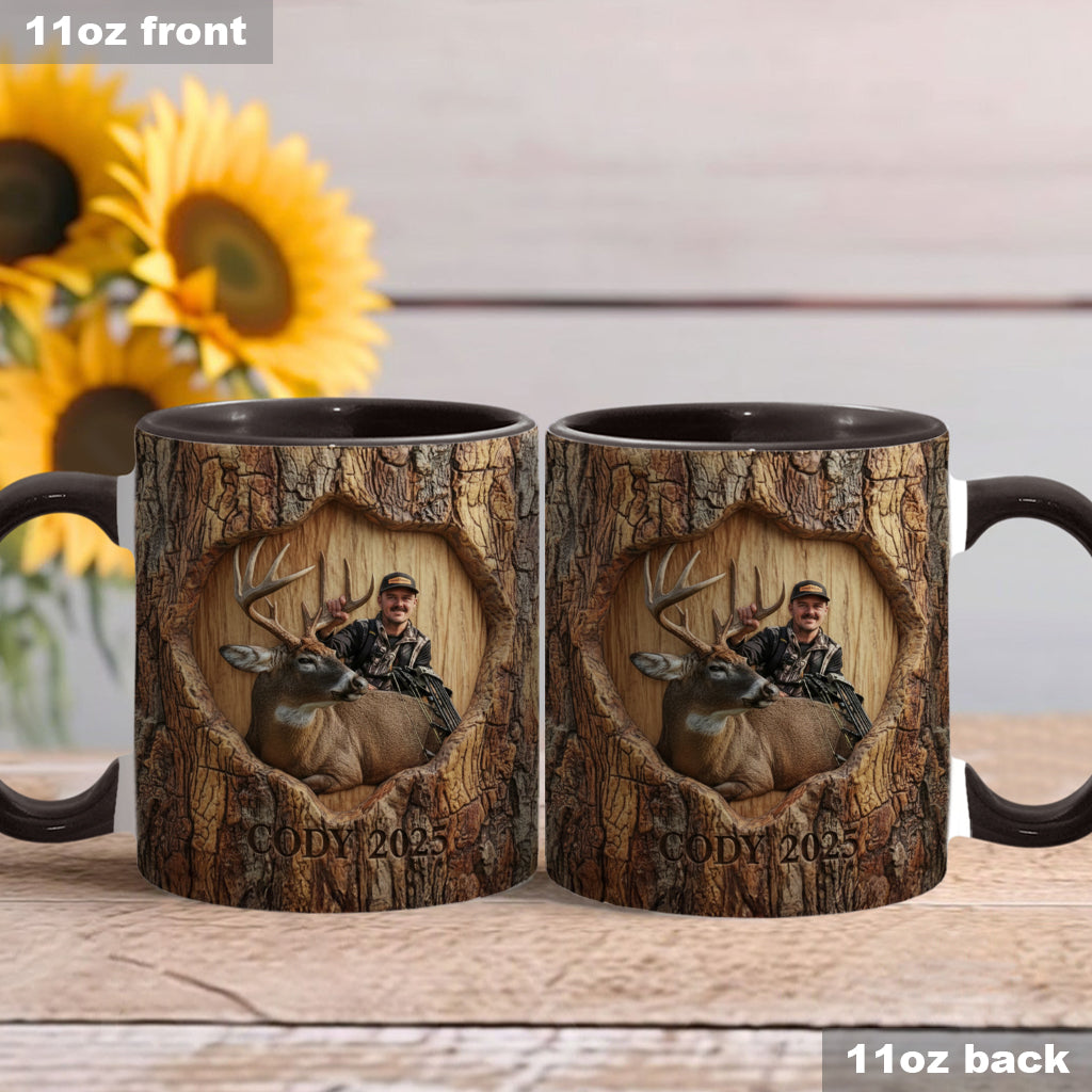 (Test IA) Mug et sous-verre à motif chasse