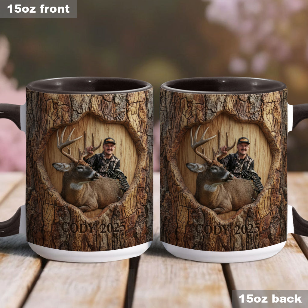 (Test IA) Mug et sous-verre à motif chasse