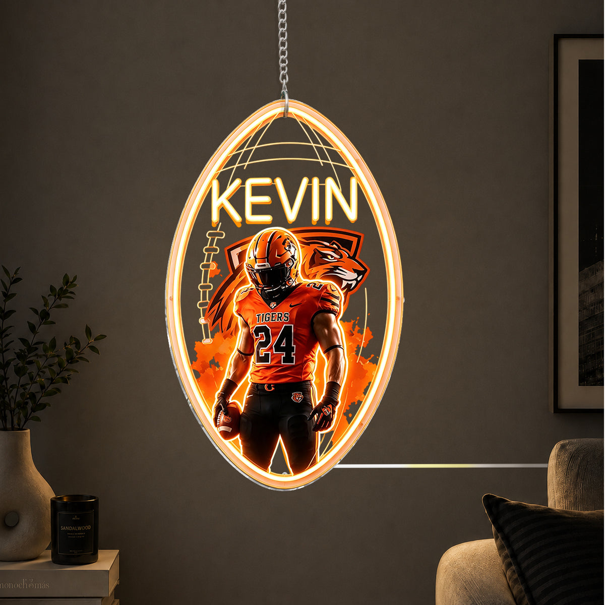 Any Sport, Any Photo - Personalized Football Neon LED Light Sign