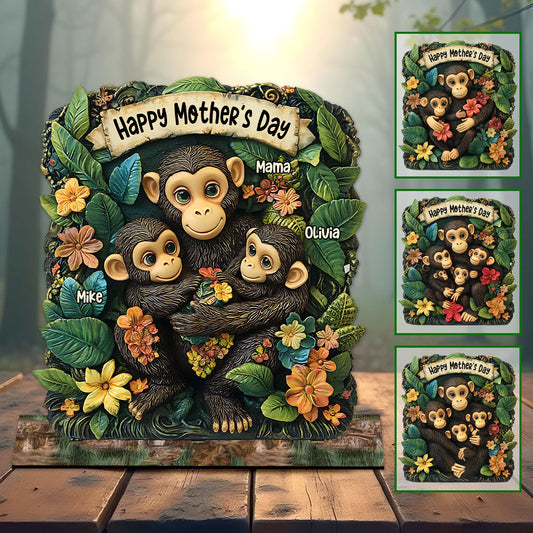 Mother of Little Monkeys - Personalized Mother 1 Layered Big Freestanding