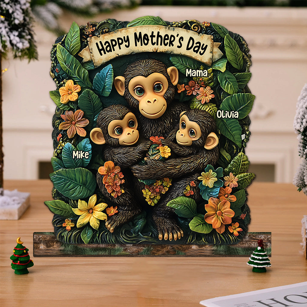 Mother of Little Monkeys - Personalized Mother 1 Layered Big Freestanding