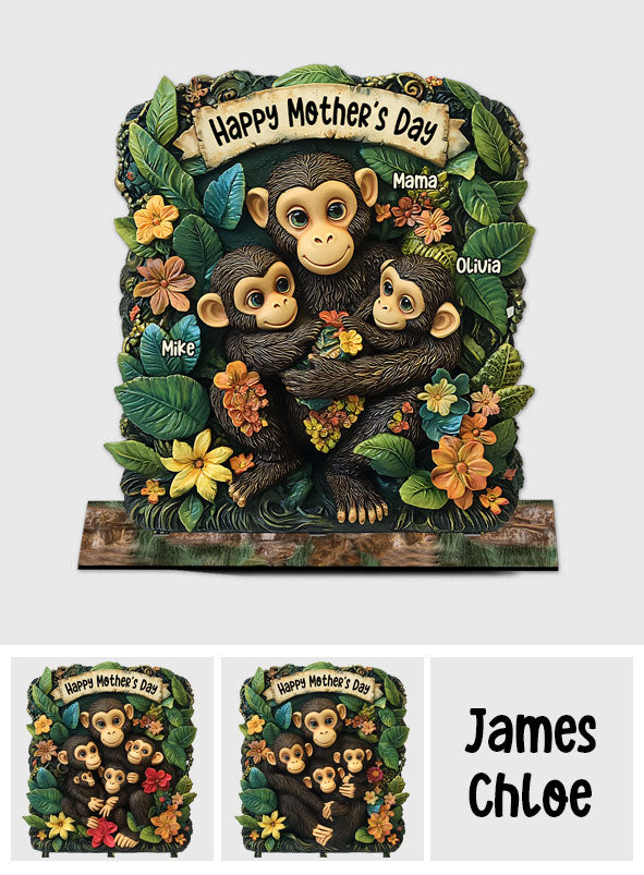 Mother of Little Monkeys - Personalized Mother 1 Layered Big Freestanding