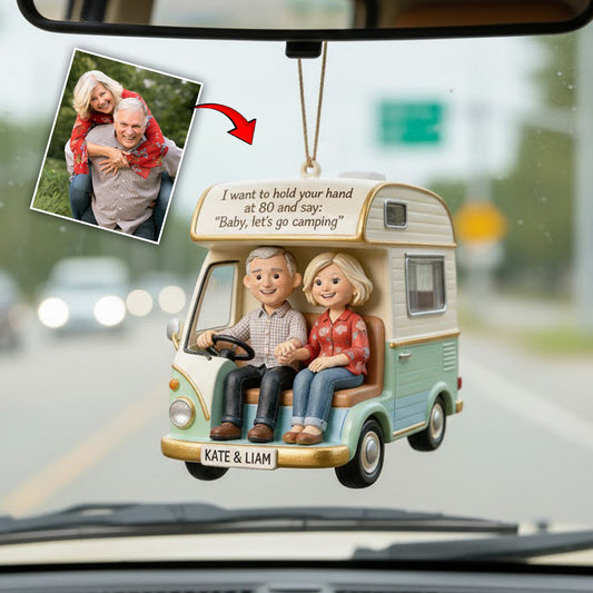 Auf zum Camping – Personalisierter transparenter Autoanhänger fürs Camping-Auto