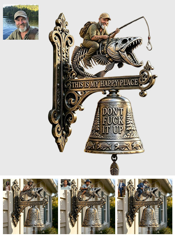 Das ist mein glücklicher Ort - Personalisierte Holz-Wandschild