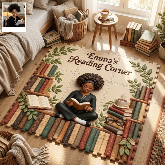 Coin Lecture - Tapis Puzzle en Mousse Personnalisé