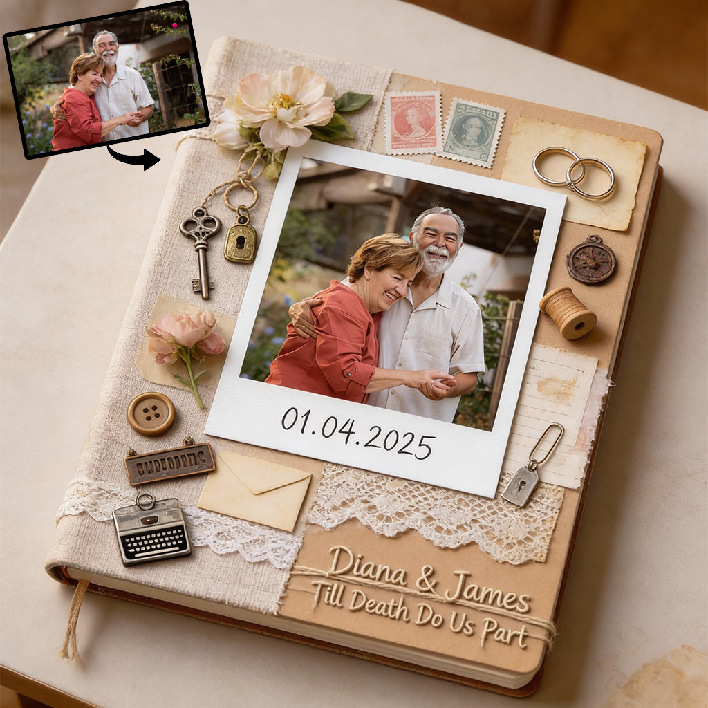 Lettre d'amour à son mari, son petit ami - Journal intime personnalisé en cuir pour couple