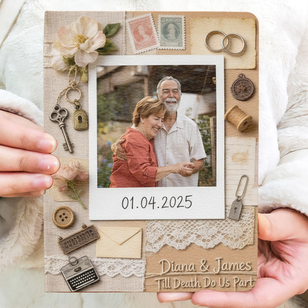 Lettre d'amour à son mari, son petit ami - Journal intime personnalisé en cuir pour couple