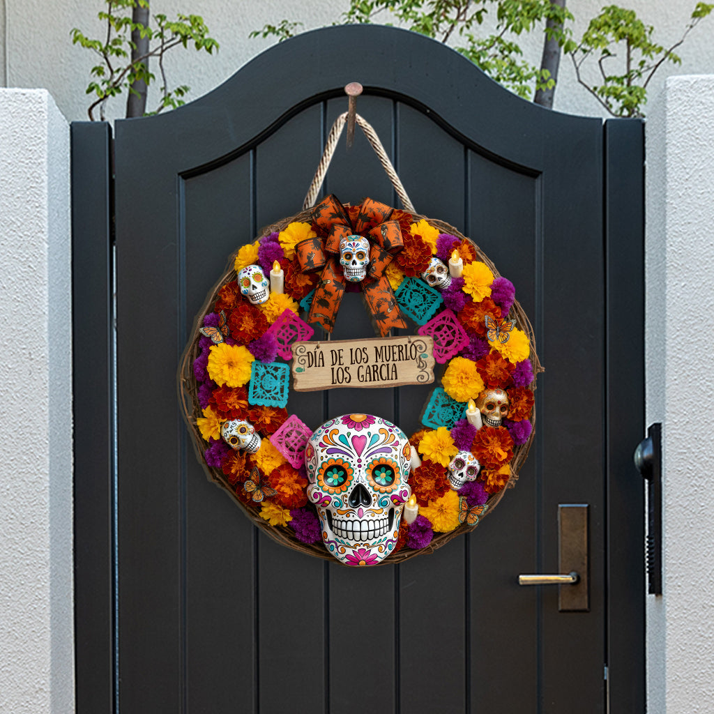 Día De Los Muertos - Panneau en bois personnalisé pour femmes latines