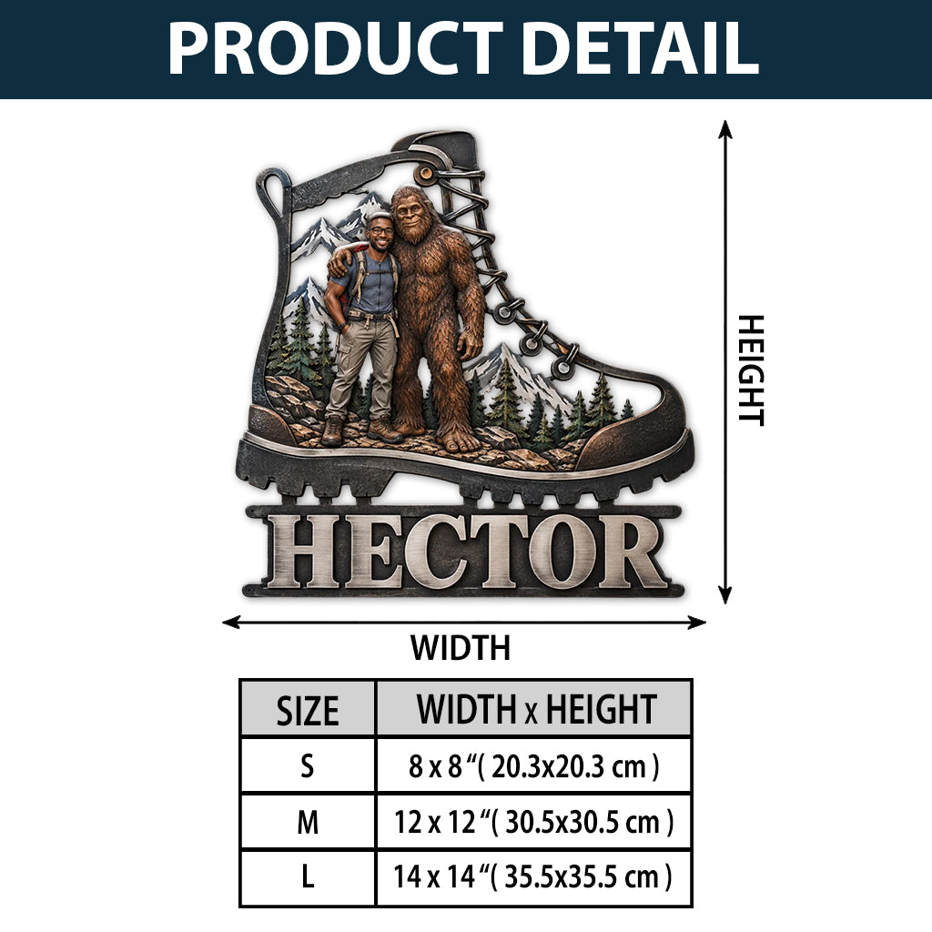 Hiking Expert - Personalized Hiking 3D Printed Cut Metal Sign