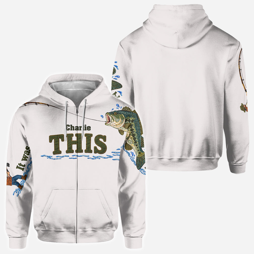 Ask Me How Big It Was - Personalized Fishing All Over Shirt