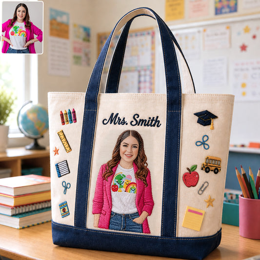 Appréciation des Enseignants - Sac Tote Matelassé Personnalisé