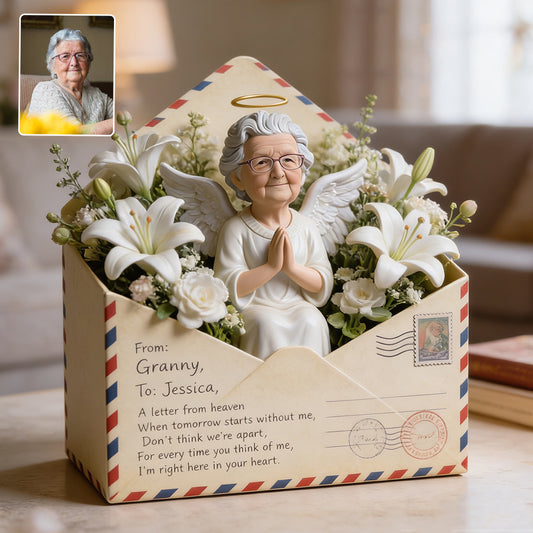Ein Brief aus dem Himmel - Personalisierte Gedenktafel aus Acryl