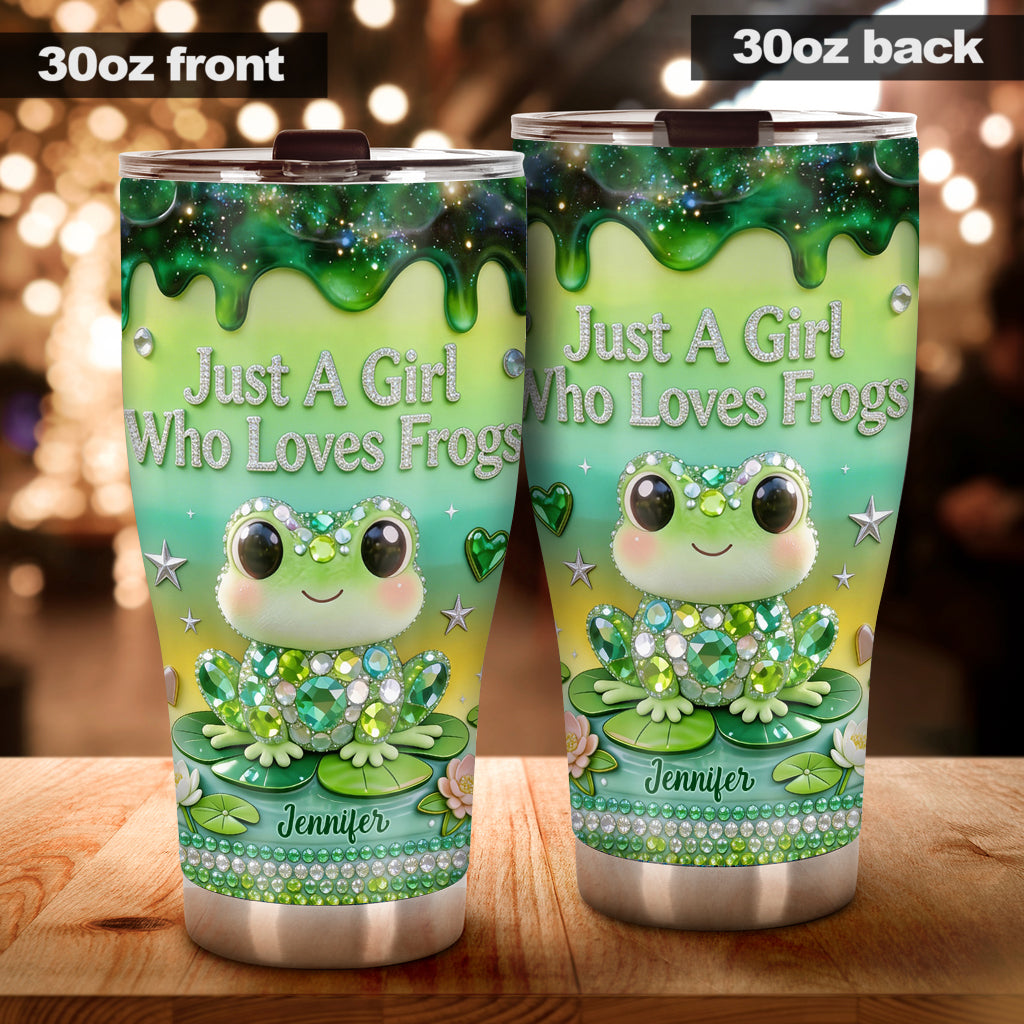 Juste une fille qui aime les grenouilles - Tasse personnalisée