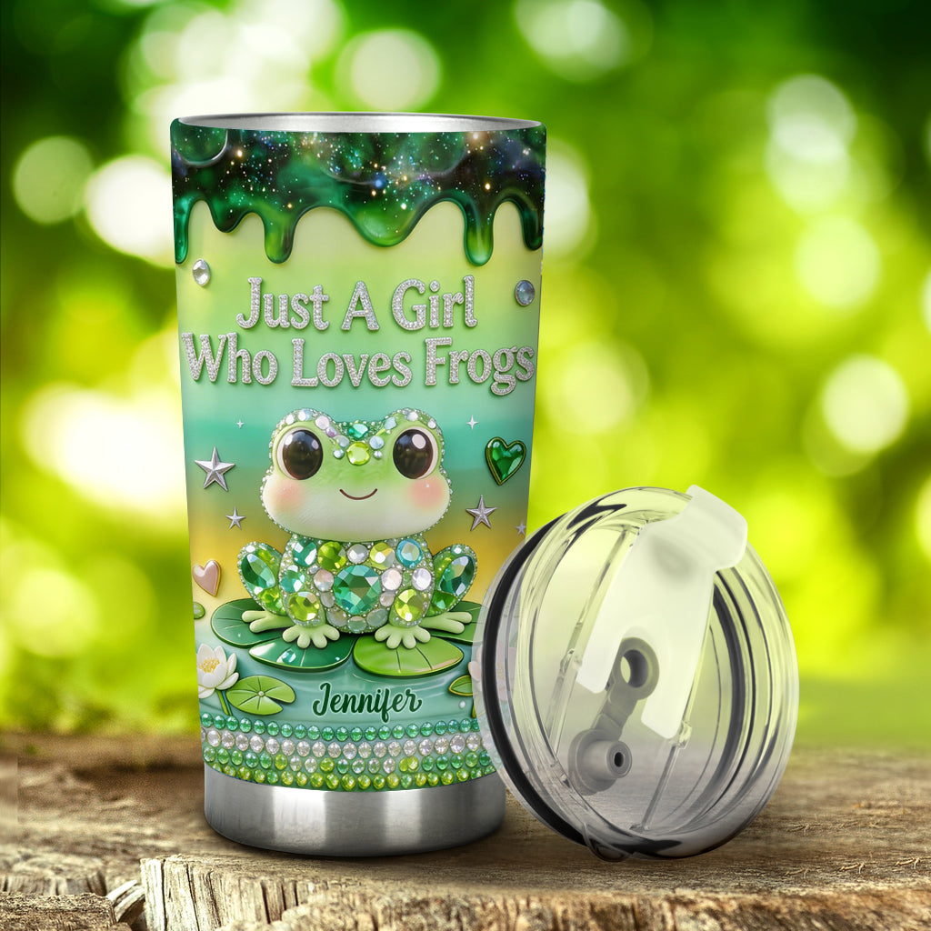 Juste une fille qui aime les grenouilles - Tasse personnalisée
