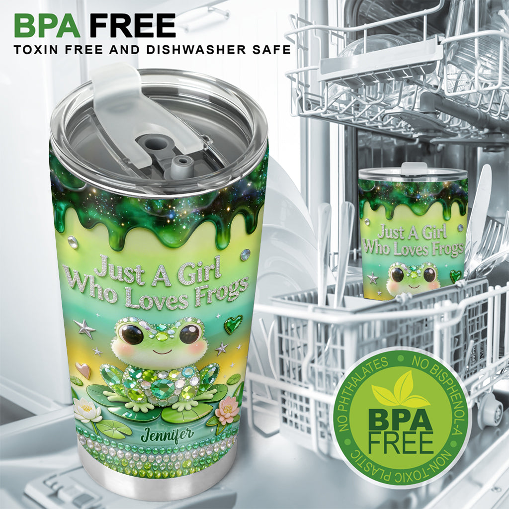 Juste une fille qui aime les grenouilles - Tasse personnalisée