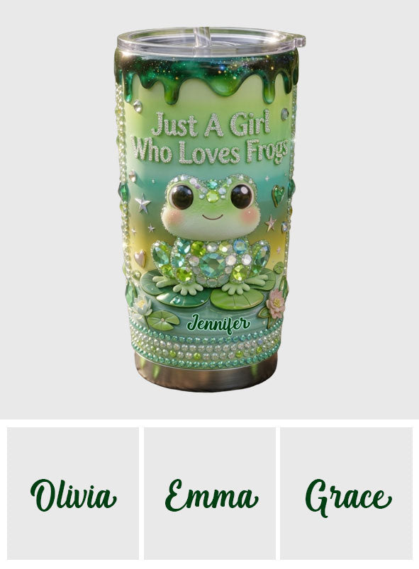 Juste une fille qui aime les grenouilles - Tasse personnalisée