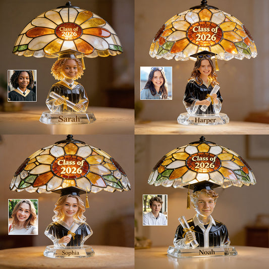 Personalisierte Foto - Individuelle Abschluss-Acryl-LED-Nachtlampe