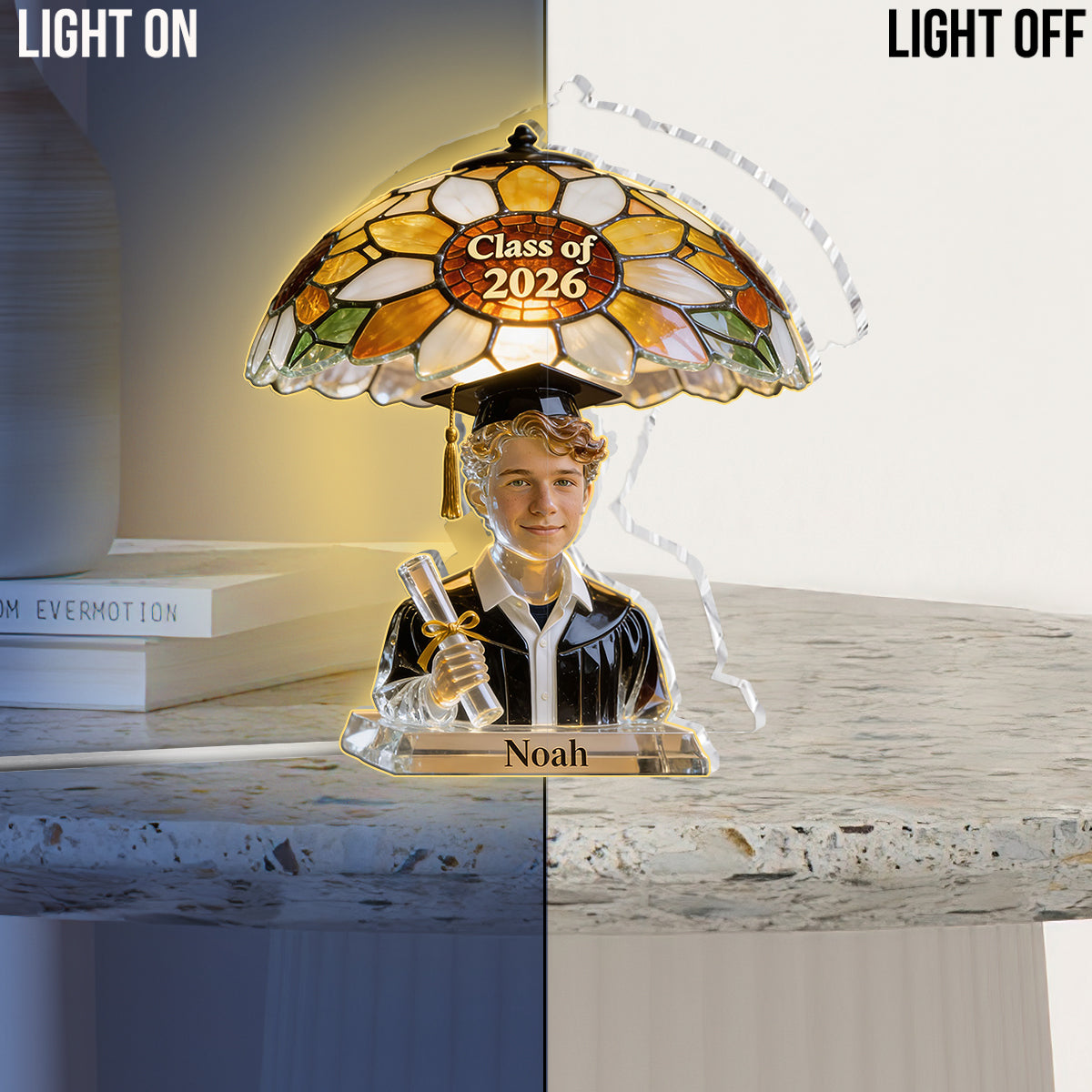 Photo Personnalisée - Lampe de Nuit LED Acrylique Personnalisée