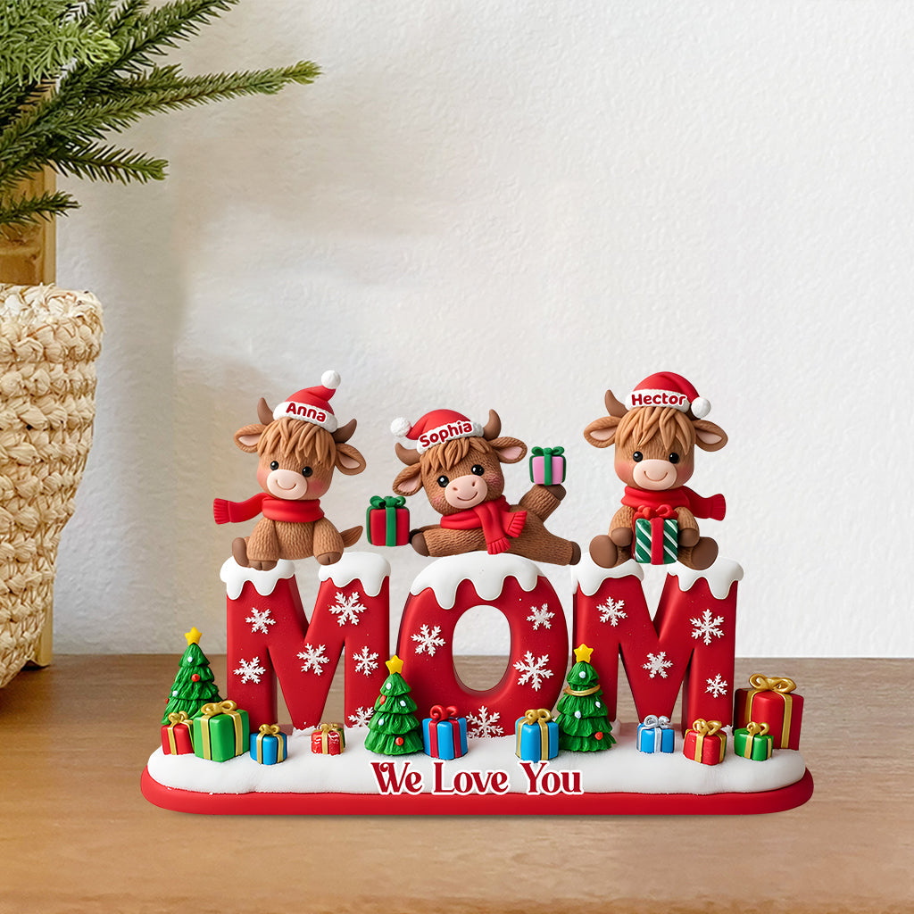 We Love You Christmas Gift For Mom, Grandma,... - Personalized Mother Custom Shaped Acrylic Plaque