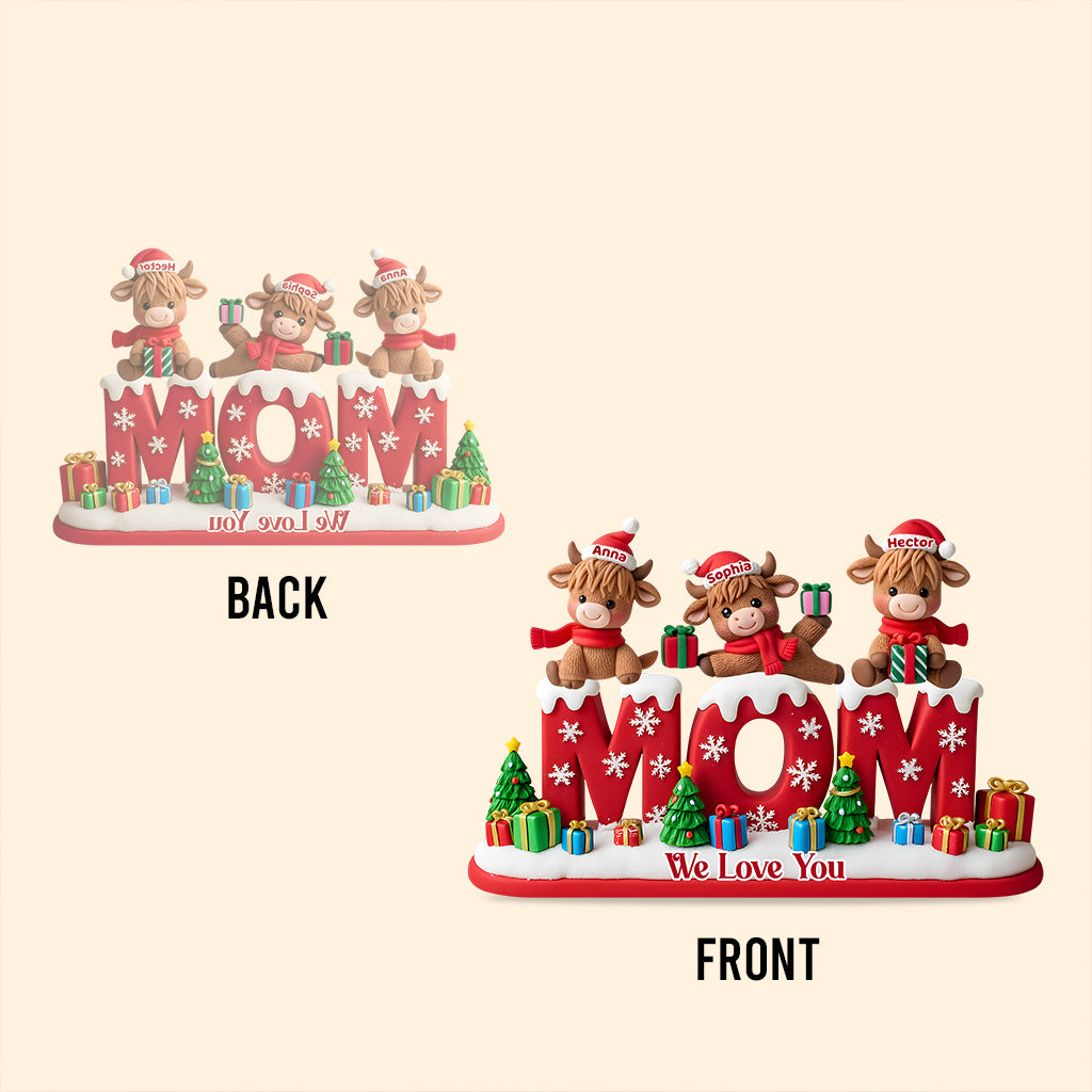 We Love You Christmas Gift For Mom, Grandma,... - Personalized Mother Custom Shaped Acrylic Plaque