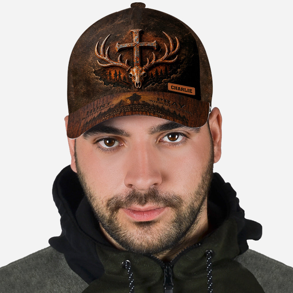 Hunt With Purpose Praise Without Ceasing - Personalized Hunting Classic Cap