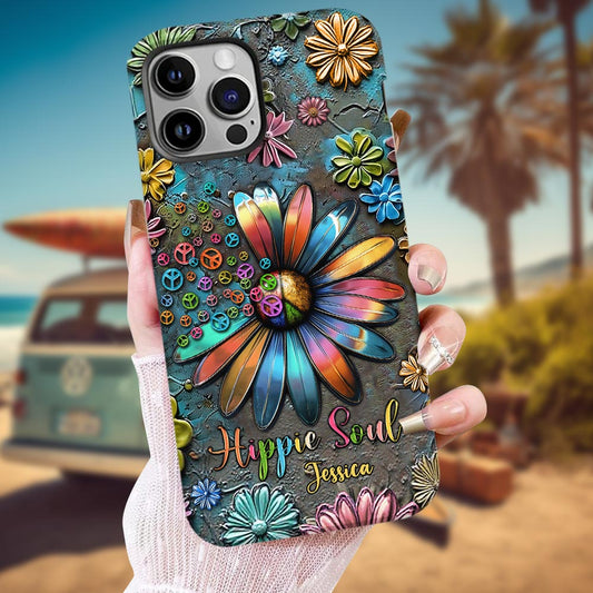 Coque de téléphone personnalisée Hippie Soul - Motif hippie intégral
