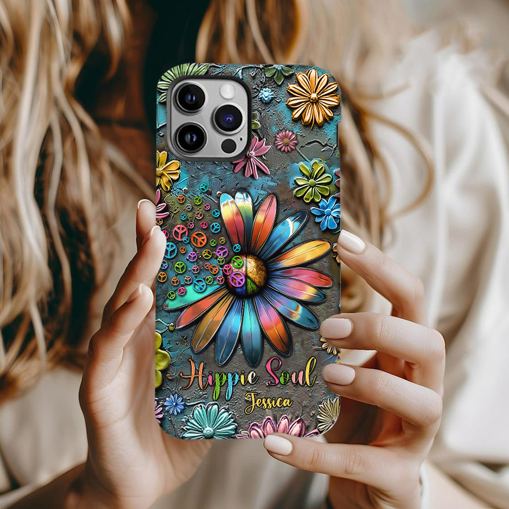 Hippie Soul – Personalisierte Handyhülle mit Hippie-Vollbilddruck