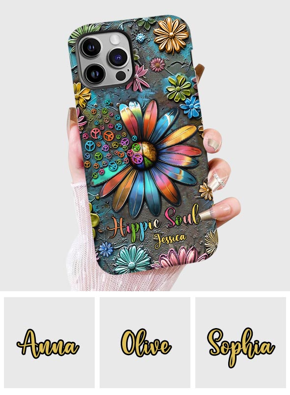 Hippie Soul – Personalisierte Handyhülle mit Hippie-Vollbilddruck