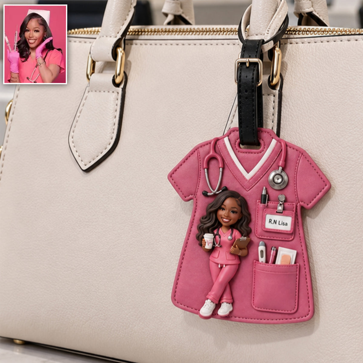 Nurse Life - Personalized Nurse Luggage Tag