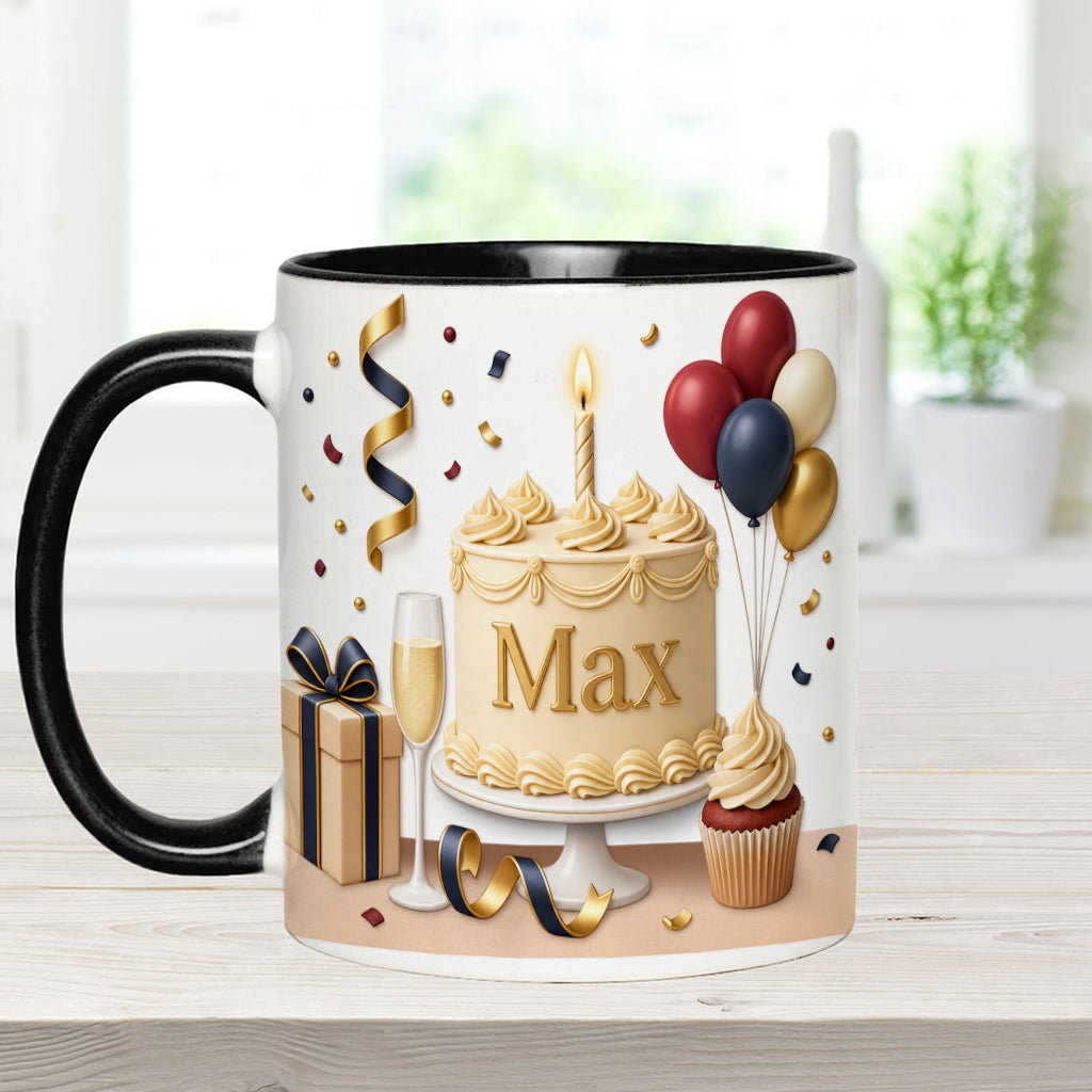 Happy Birthday - Personalized Birthday Accent Mug