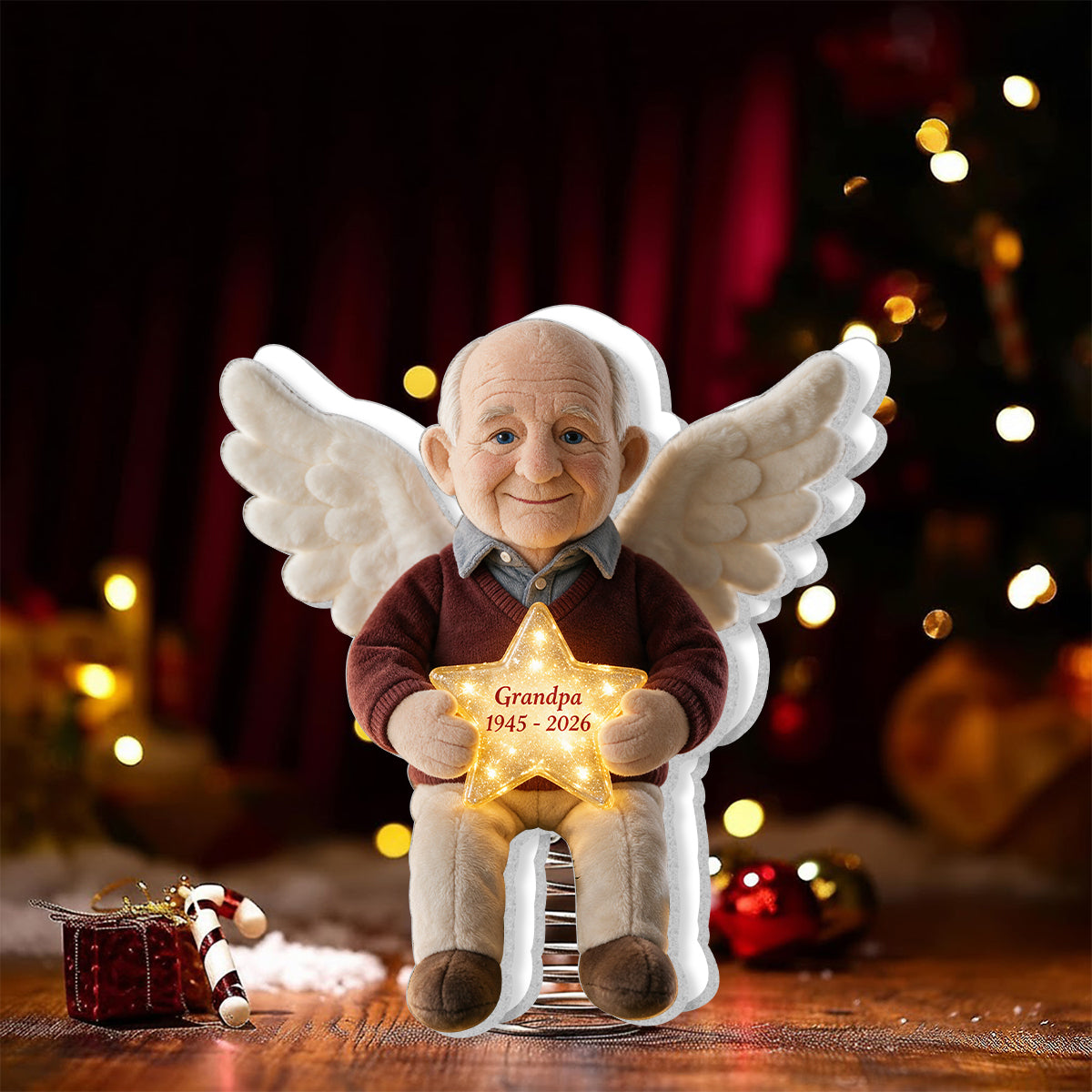 I'm Always With You - Personalized Memorial LED Light Tree Topper