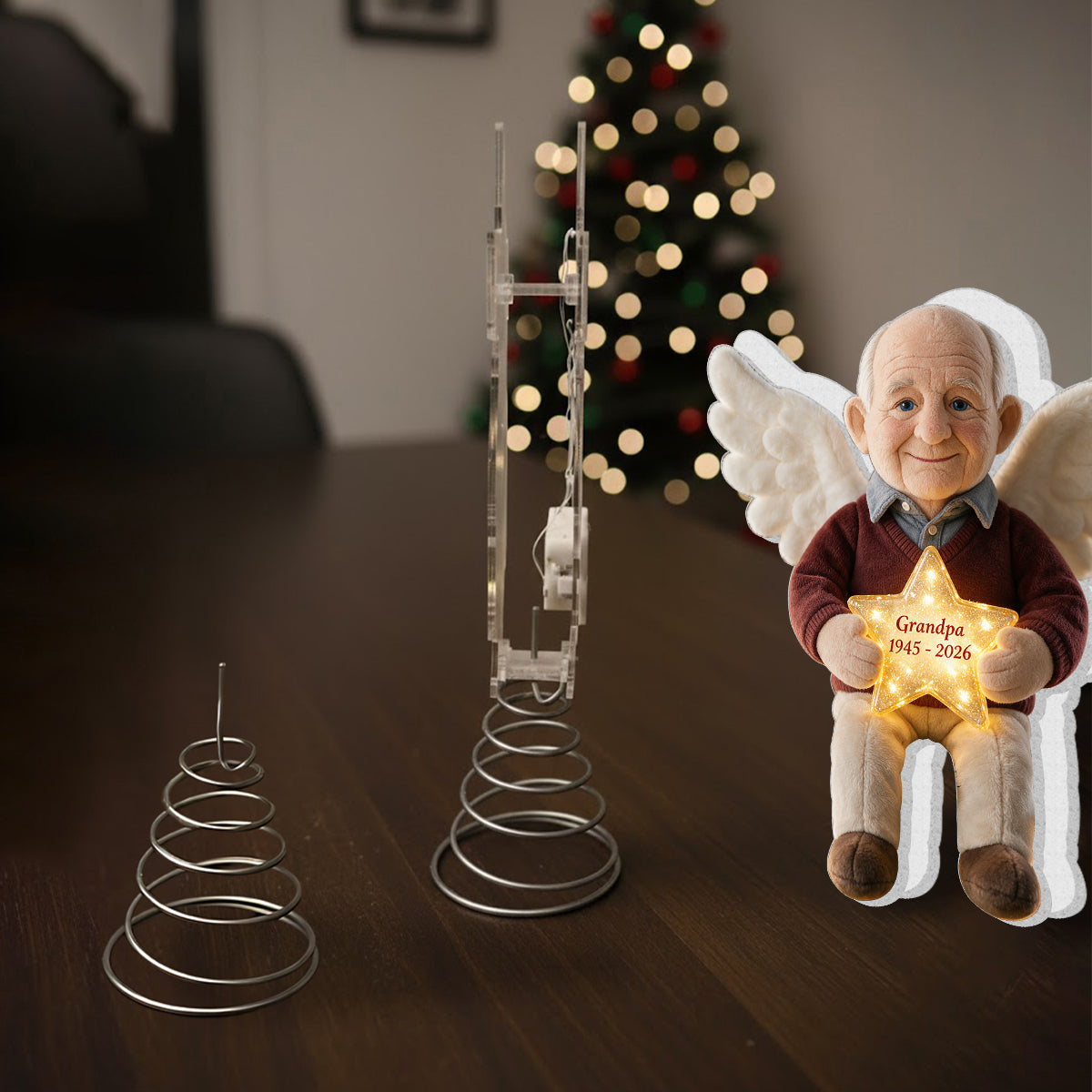 I'm Always With You - Personalized Memorial LED Light Tree Topper