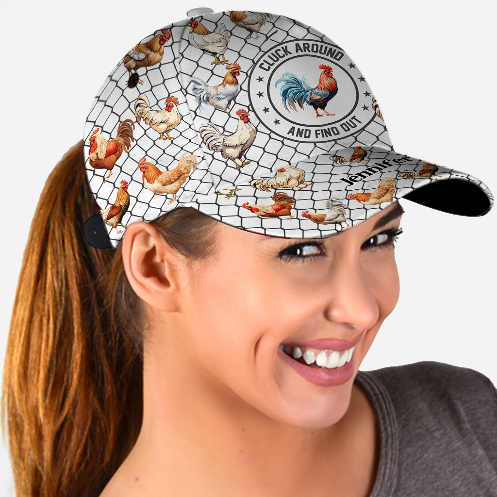 Cluck Around And Find Out - Personalisierte Chicken Classic Cap