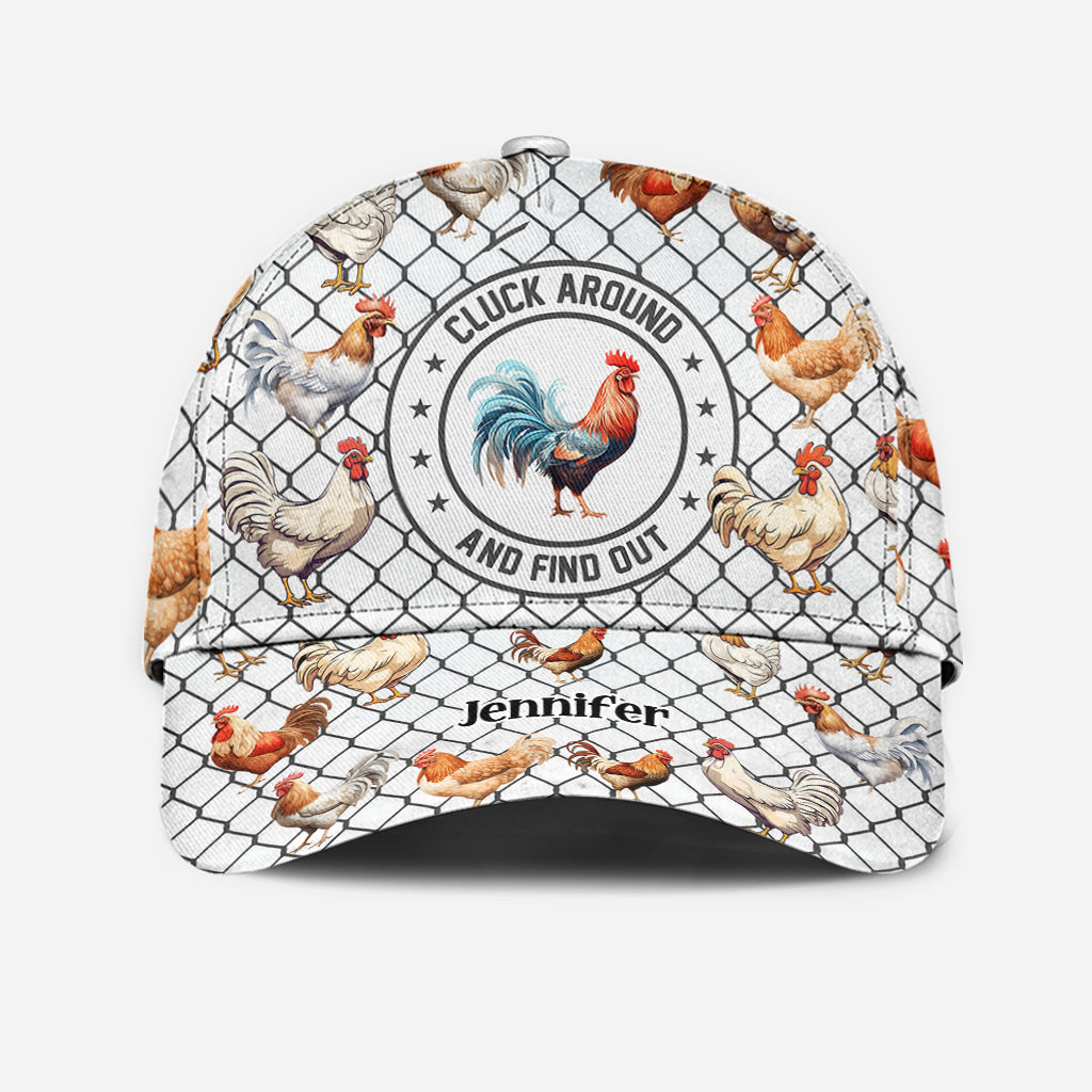 Cluck Around And Find Out - Personalisierte Chicken Classic Cap