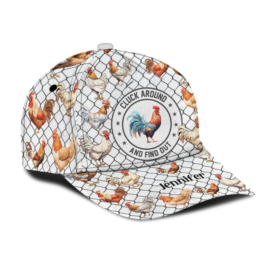 Cluck Around And Find Out - Personalisierte Chicken Classic Cap