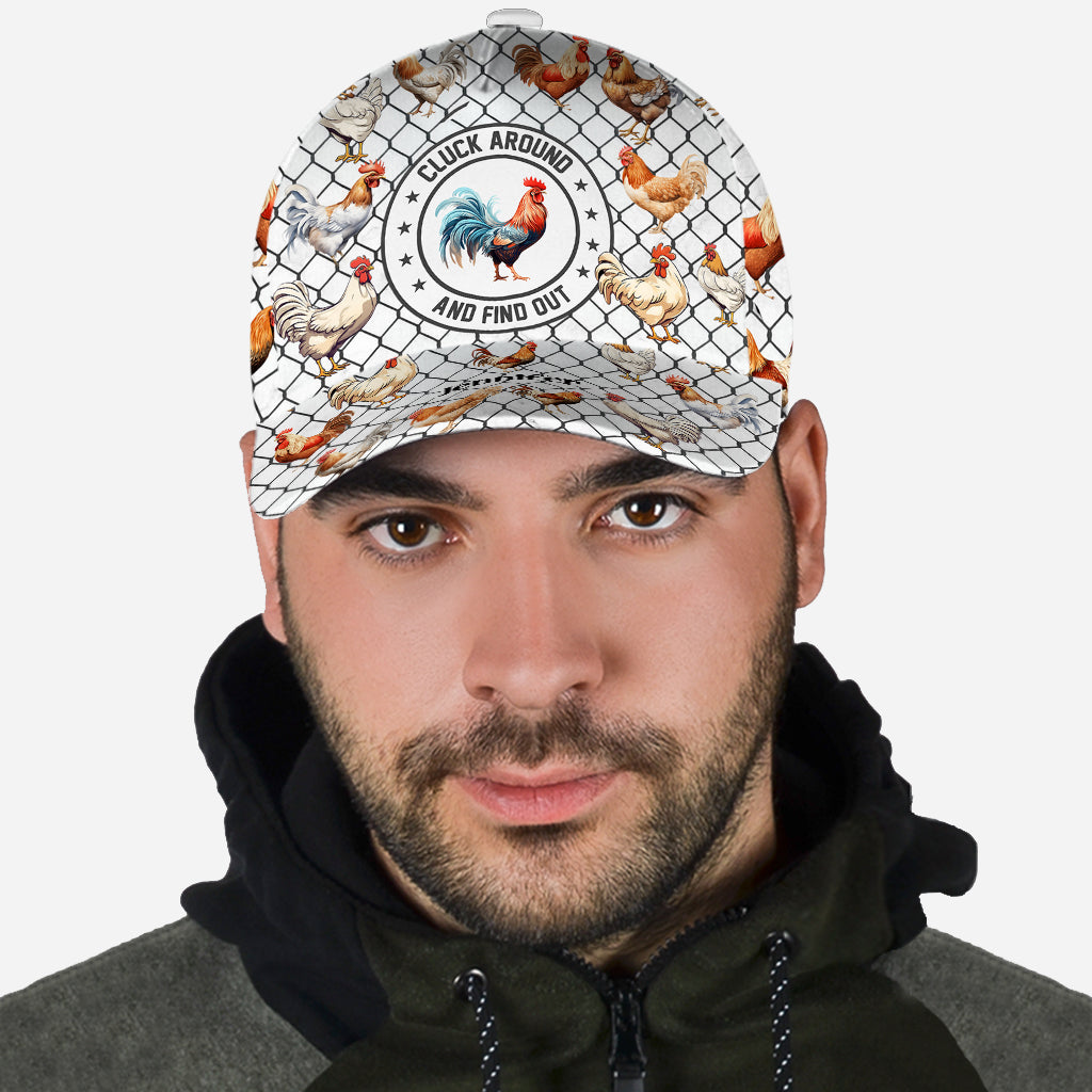 Cluck Around And Find Out - Personalisierte Chicken Classic Cap