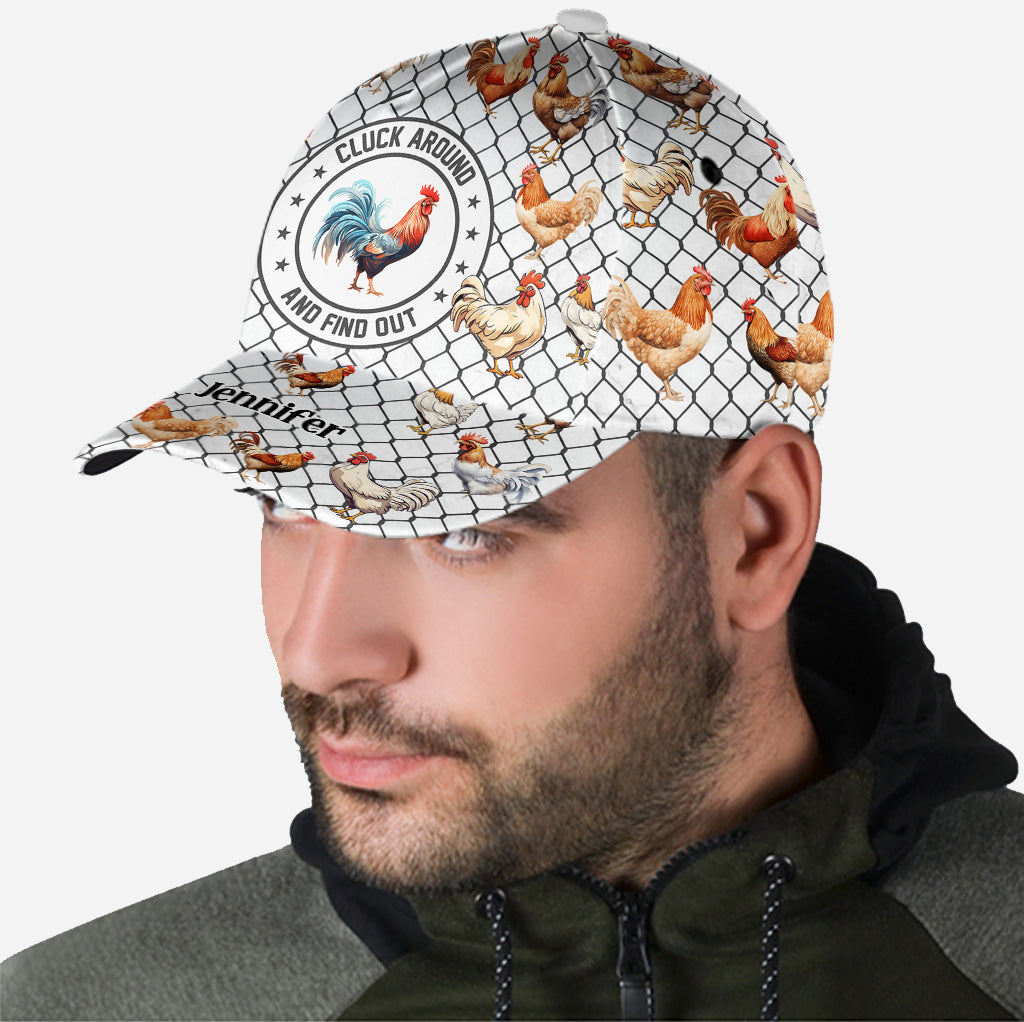 Cluck Around And Find Out - Personalisierte Chicken Classic Cap