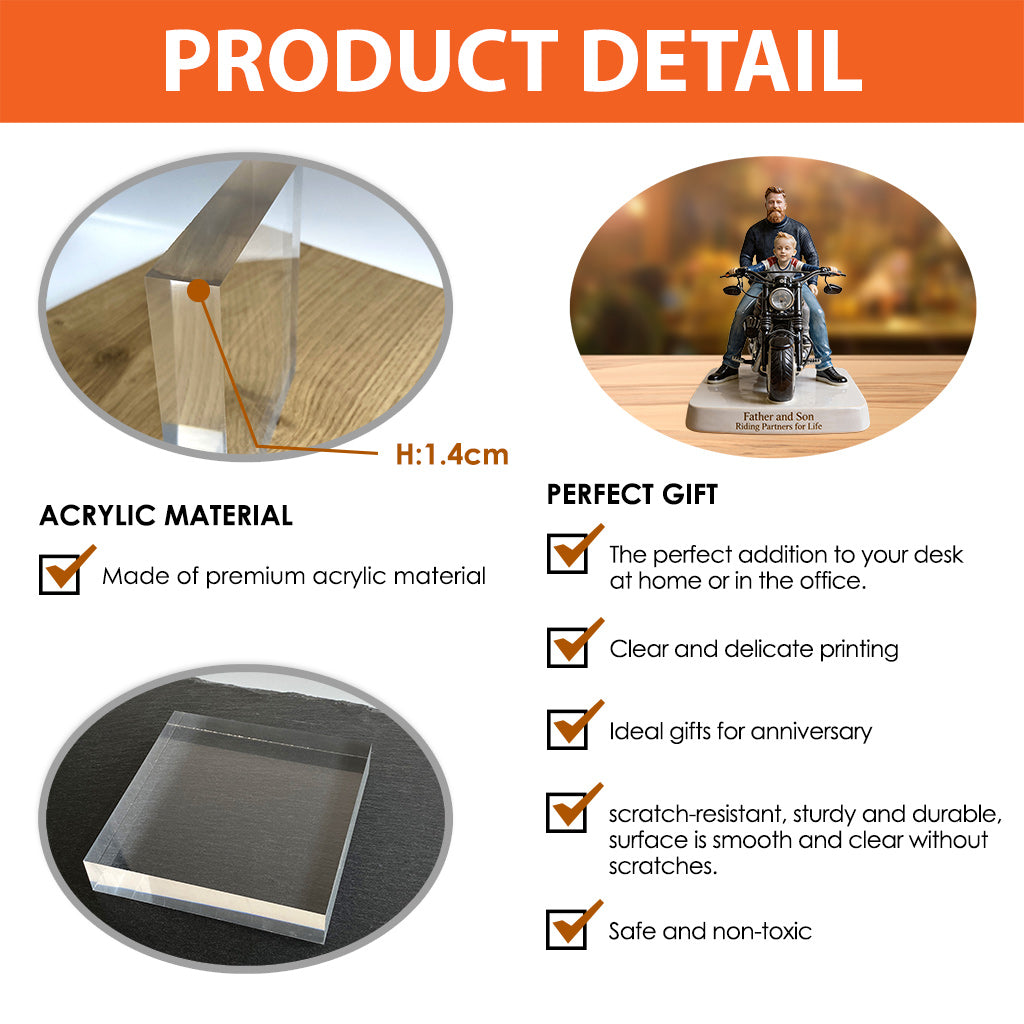 Partenaires de conduite pour la vie - Plaque acrylique personnalisée en forme sur mesure