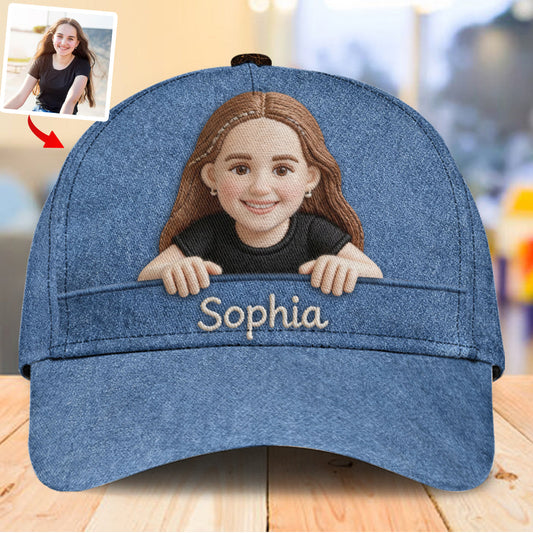 Beliebiges Foto - Personalisierte Kinder-Klassikkappe